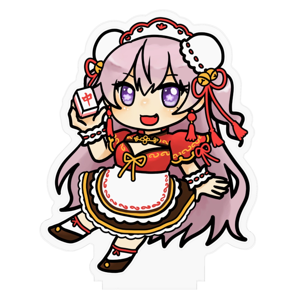 チャイナちびネムリコ アクリルスタンド10*10cm