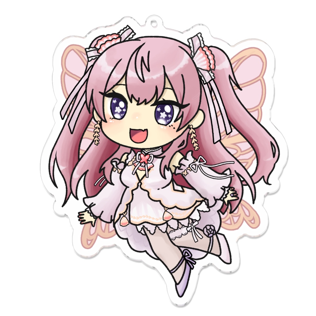 妖精ちびネムリコ　アクリルキーホルダー10*10cm