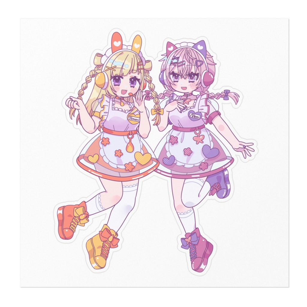 ともねむハッピーシンセサイザ公開記念 なかよしステッカー(サイズ2種)
