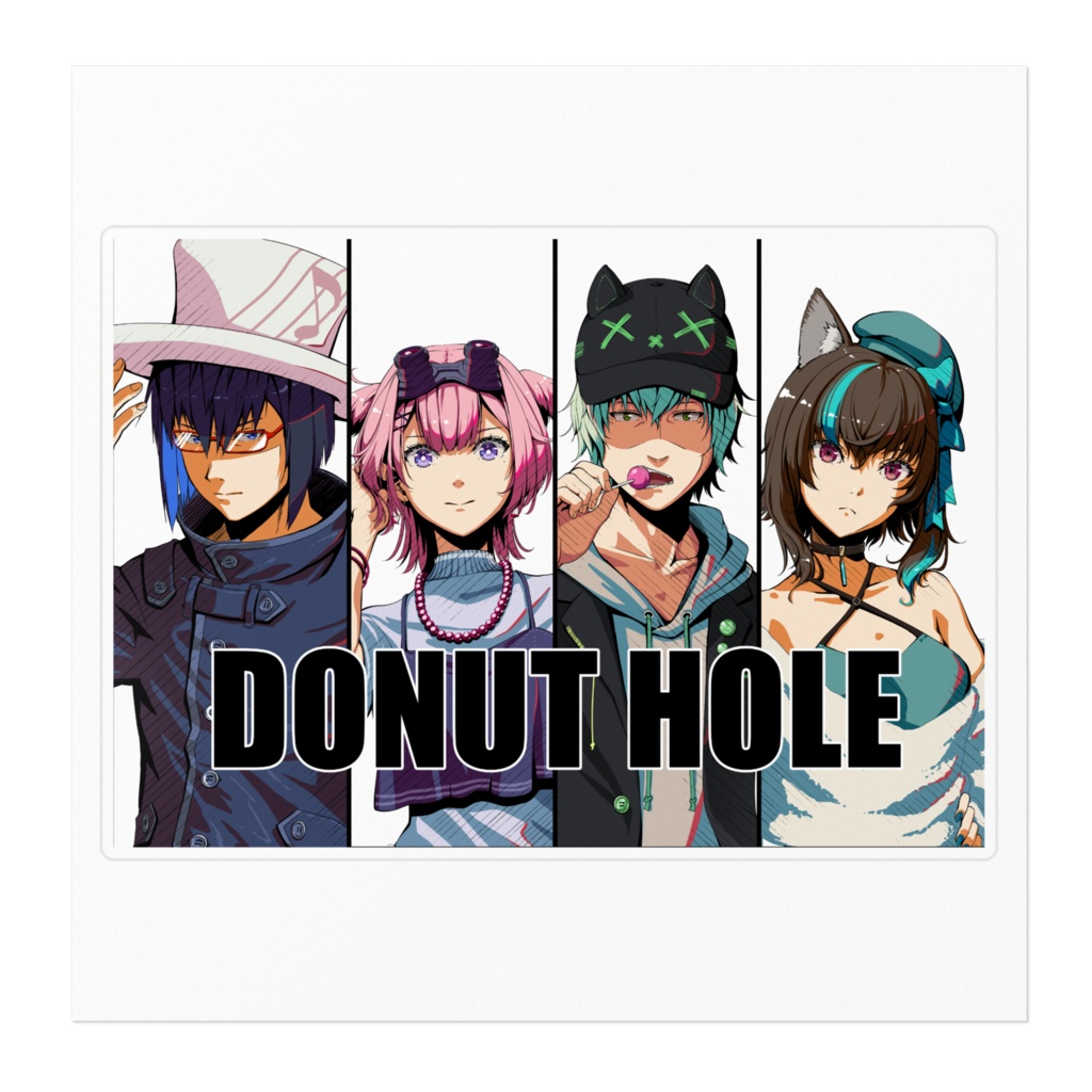 【DONUT HOLE】ステッカー (160mm)