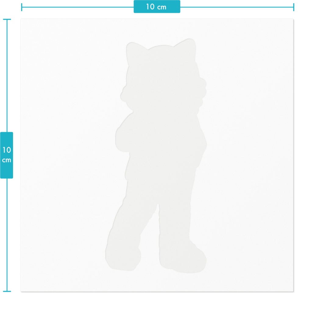 【DONUT HOLE】氷翠ソウ ステッカー(100*100mm)