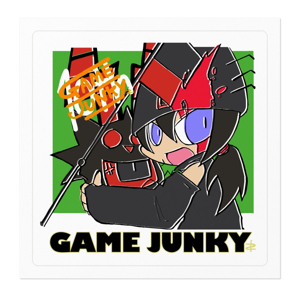 ゴーン様と太鼓の神/G中毒ステッカー