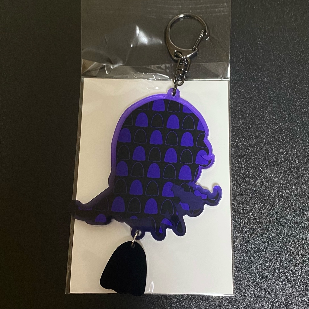 チャーム付きアクリルキーホルダー