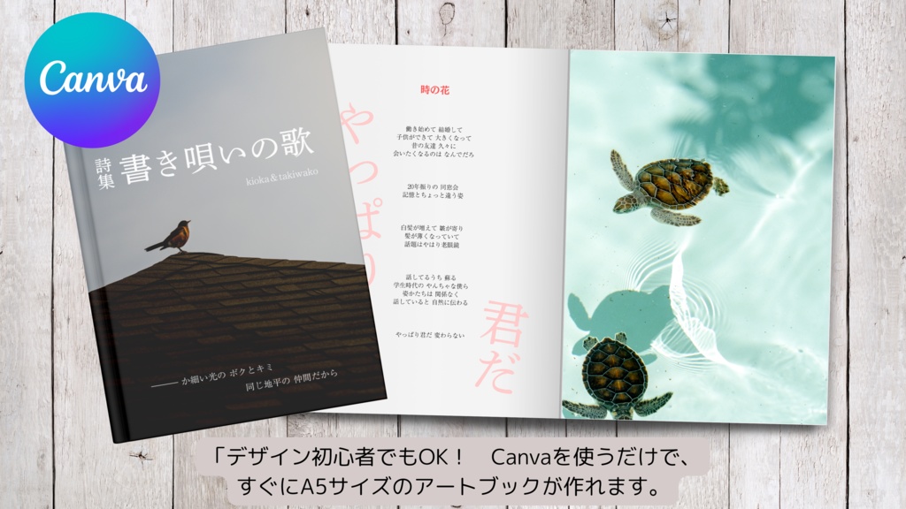 A5・アートブック用テンプレート｜電子書籍・紙書籍両対応（Canva専用）