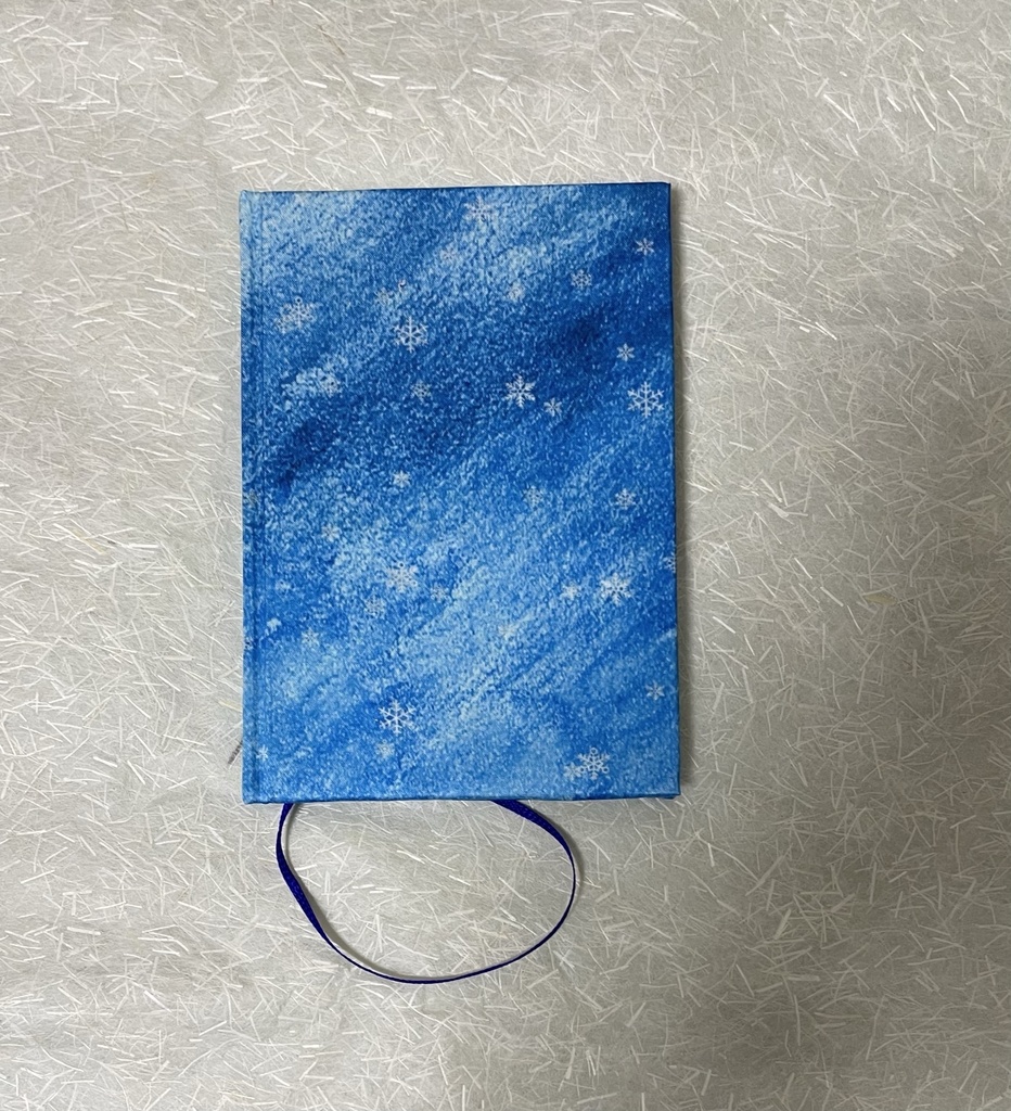 手製本ノート　「雪」だいたいA６サイズ
