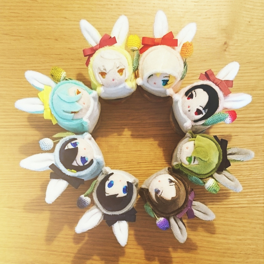 もちマス きぐるみ お花のミニうさぎ