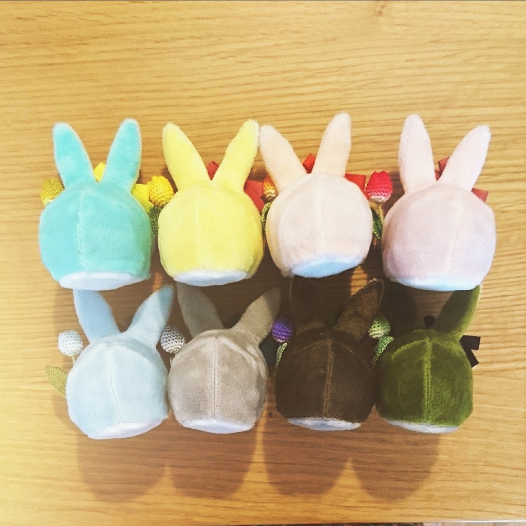 もちマス きぐるみ お花のミニうさぎ