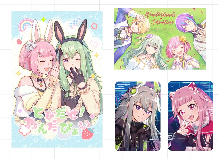 【ポスカ・ミニカード】ねね＆えむ・ワンダショ