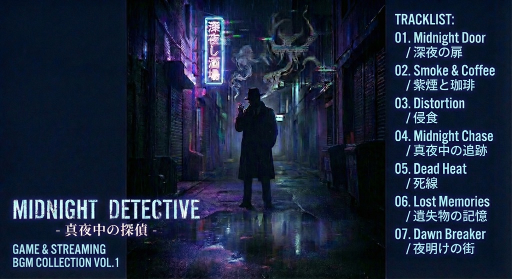【無料版あり】Midnight Detective - 真夜中の探偵 -【TRPG/マダミス/配信/ゲーム】