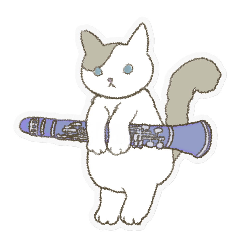 楽器ねこクラリネットsticker