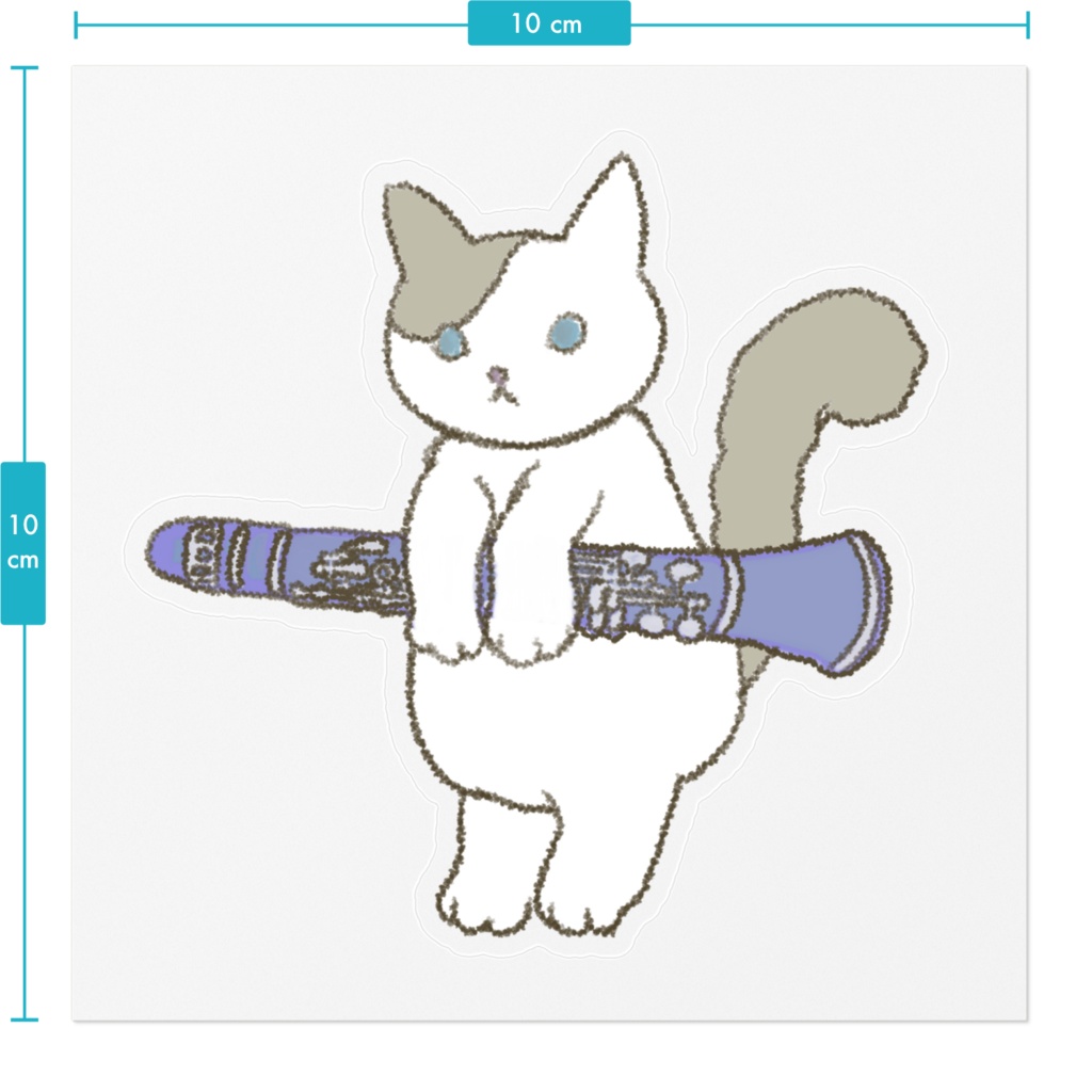 楽器ねこクラリネットsticker