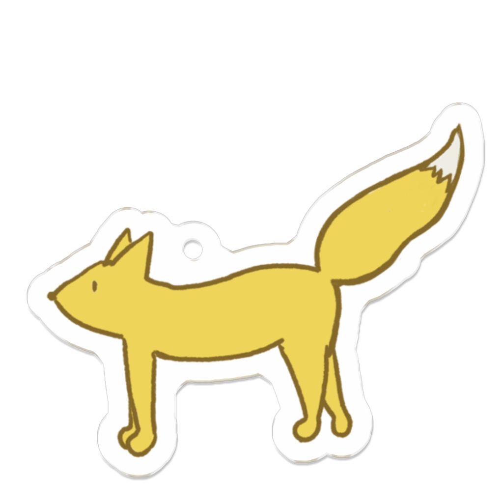 Weihnachtsmorgenコラボ企画Xmasキツネのアクリルキーホルダー