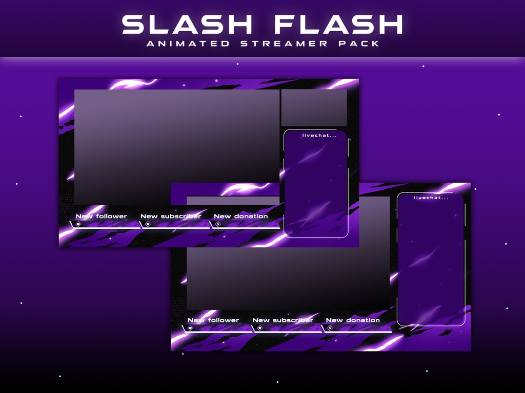 SLASH FLASH OVERLAY STREAMER PACKAGE