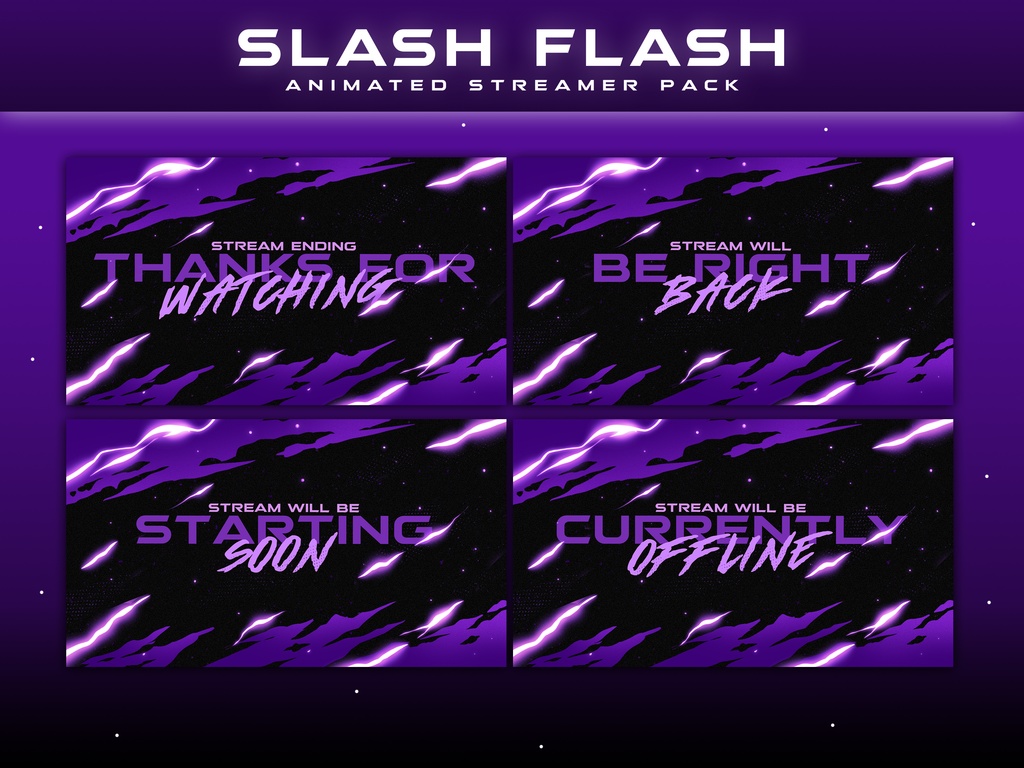 SLASH FLASH OVERLAY STREAMER PACKAGE