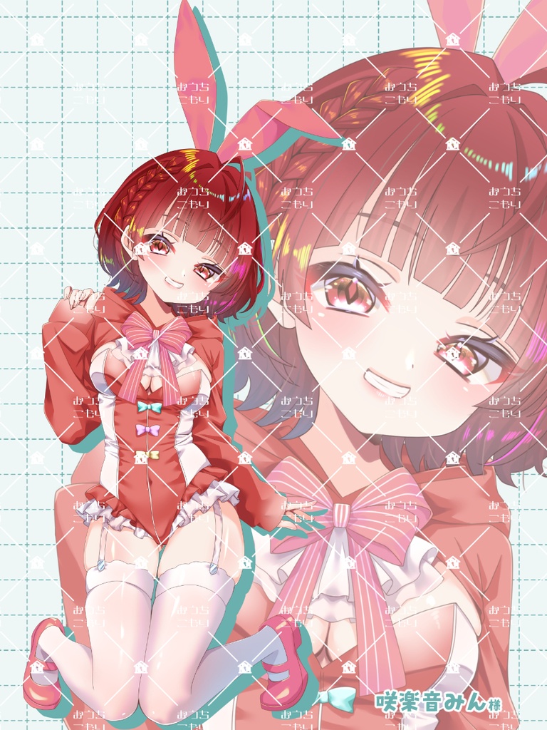 【セミオーダー立ち絵】カラーパーカーバニー【量産受付】