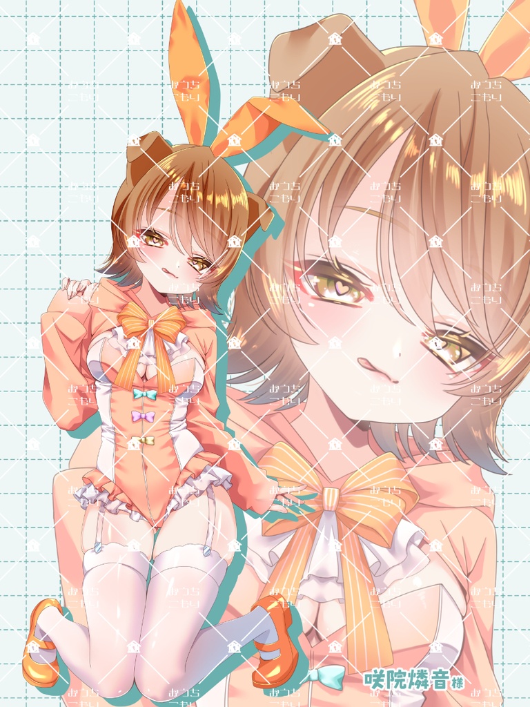 【セミオーダー立ち絵】カラーパーカーバニー【量産受付】