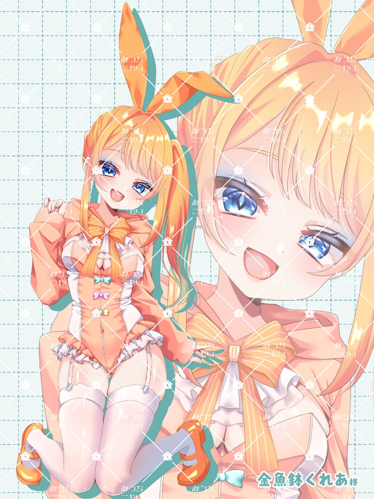 【セミオーダー立ち絵】カラーパーカーバニー【量産受付】