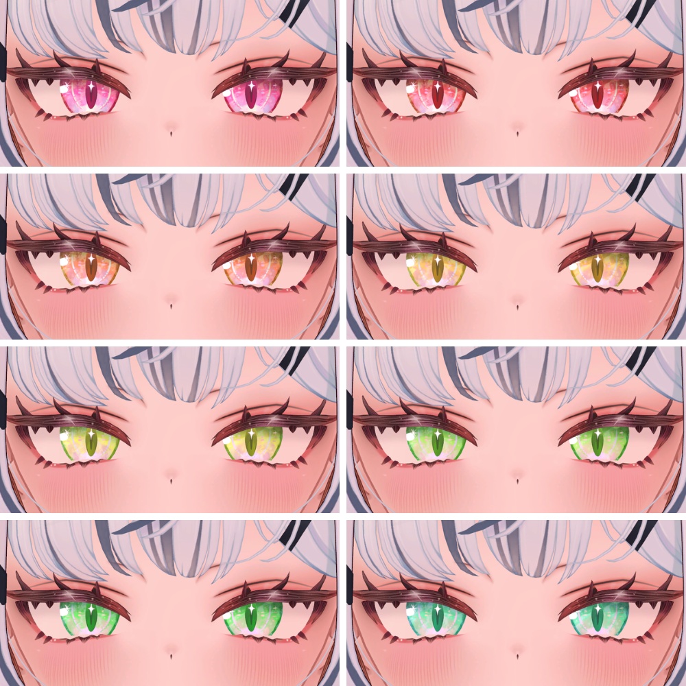 ✨発売記念無料&セール中✨【Yumeka/ゆめか】麻婆豆腐Eye ✨Makeup+Eye texture+Face Blendshape✨【15color】