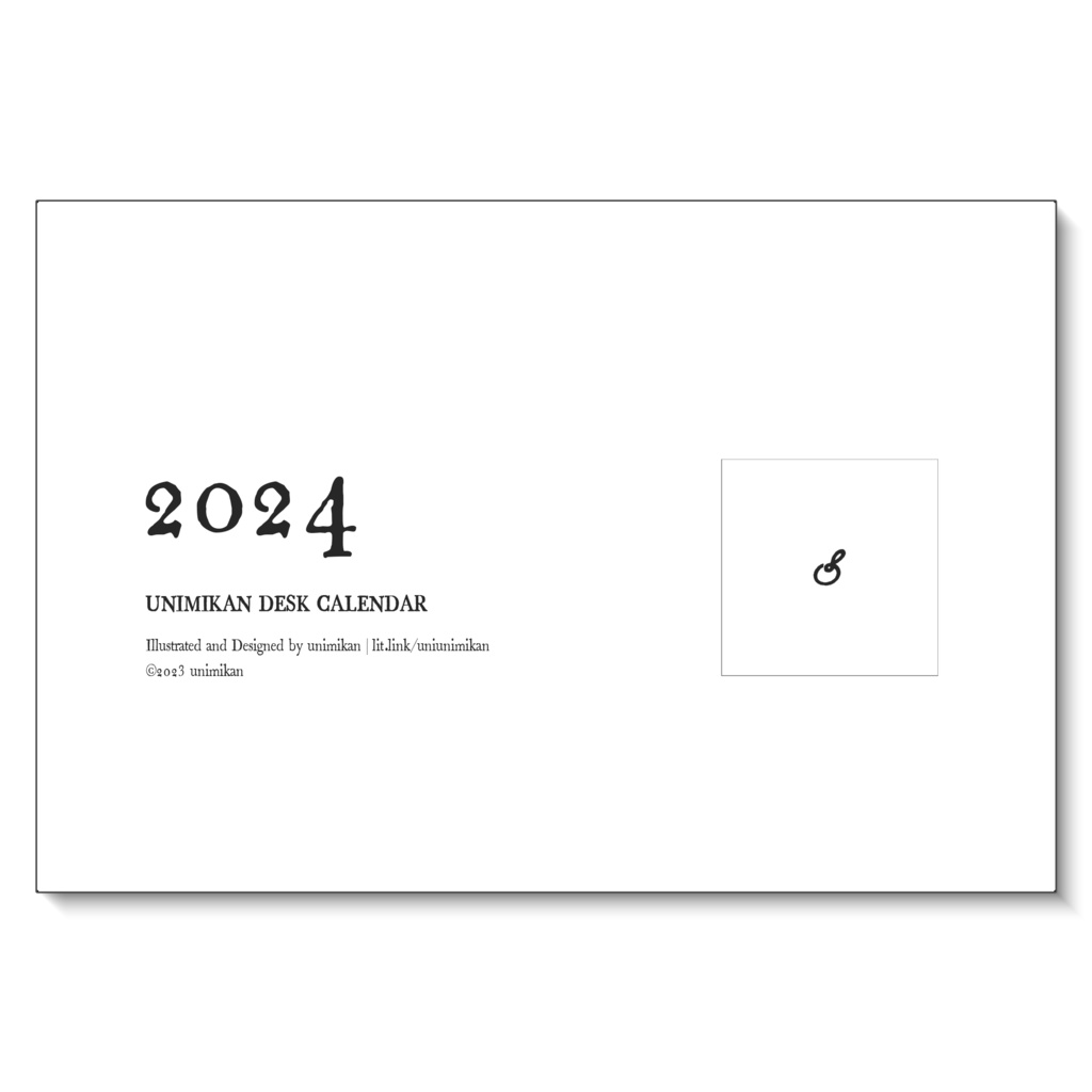 2024年 卓上カレンダー