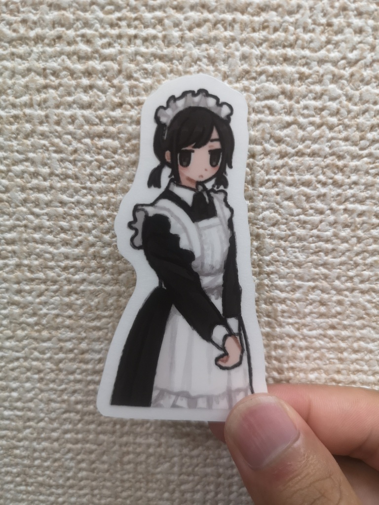 メイドさんクリアステッカー