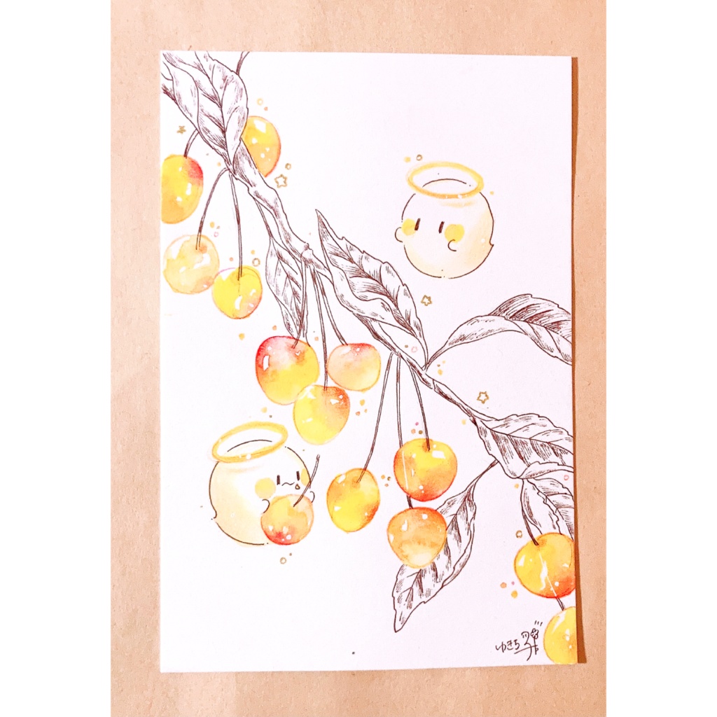 ポストカード原画「星のなる木」