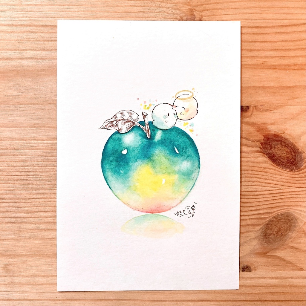 ポストカード原画「また夢で会えたら」