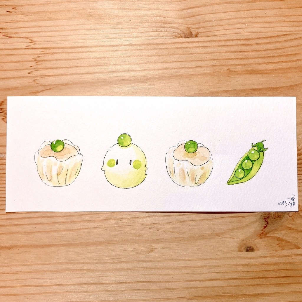 原画「しゅうまいになりたいおばけ」