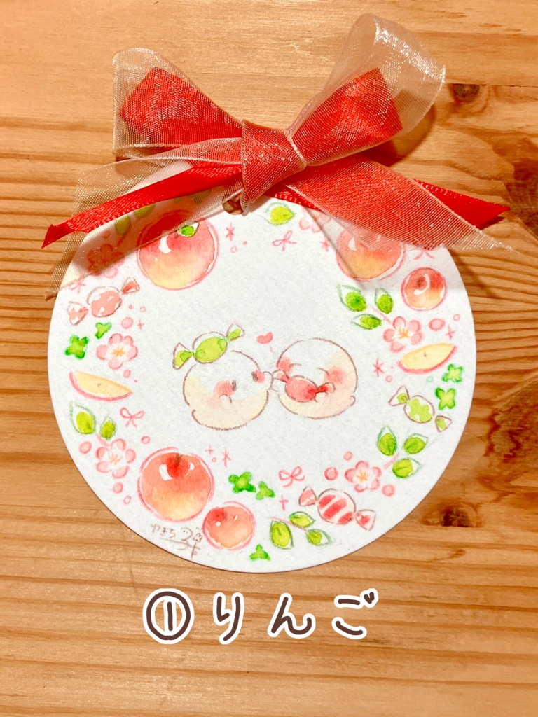 小さなフルーツリース原画