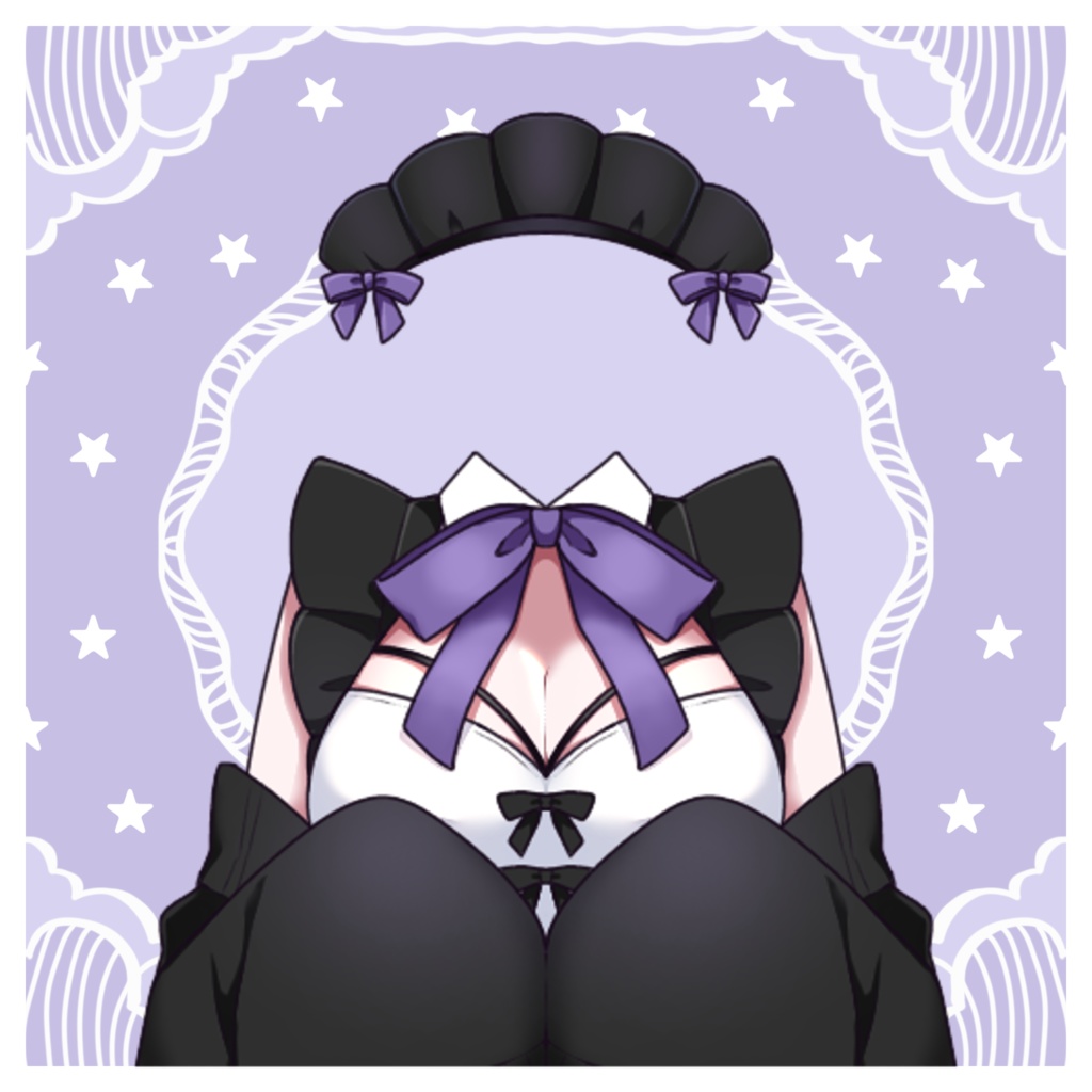 【VTuber素材】地雷系メイド服 6色【フリー素材】