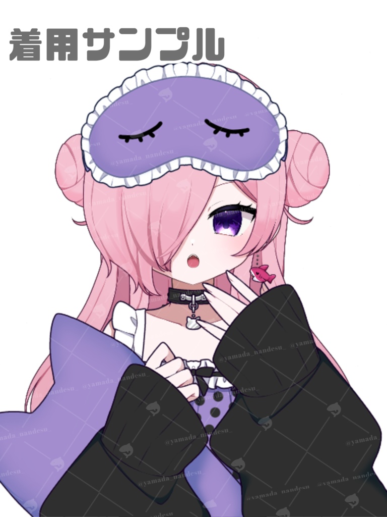 【VTuber素材】ルームウェア衣装(色違いあり)【フリー素材】