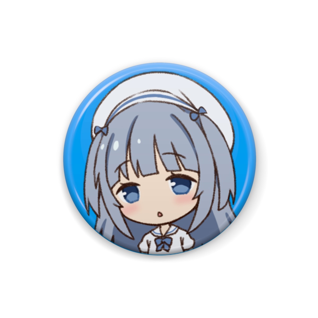 しろなみこと（缶バッジ）