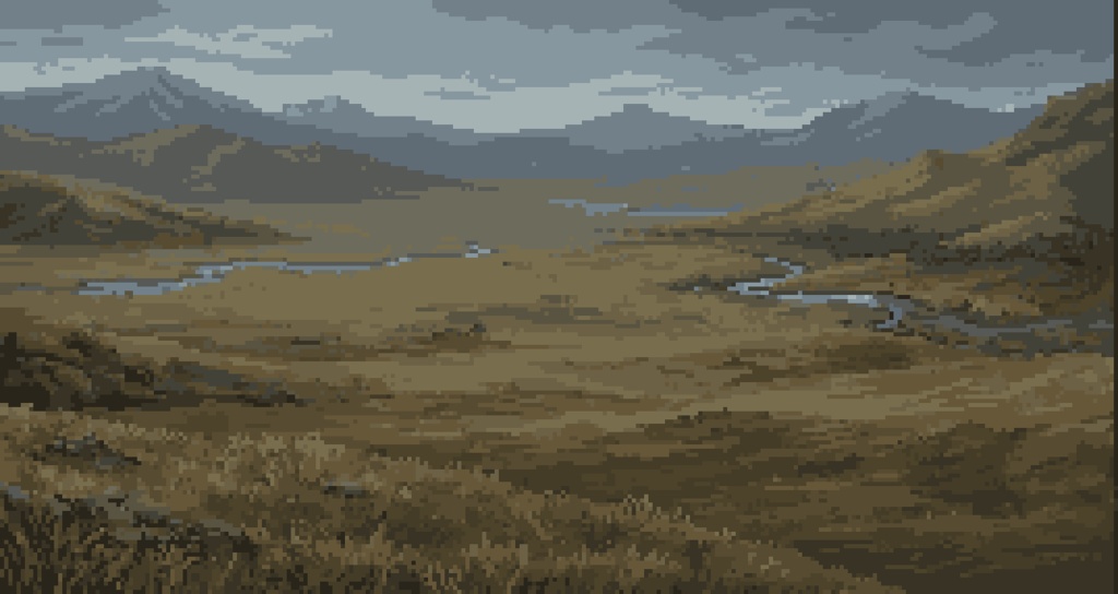 ファンタジー風ドット絵背景素材