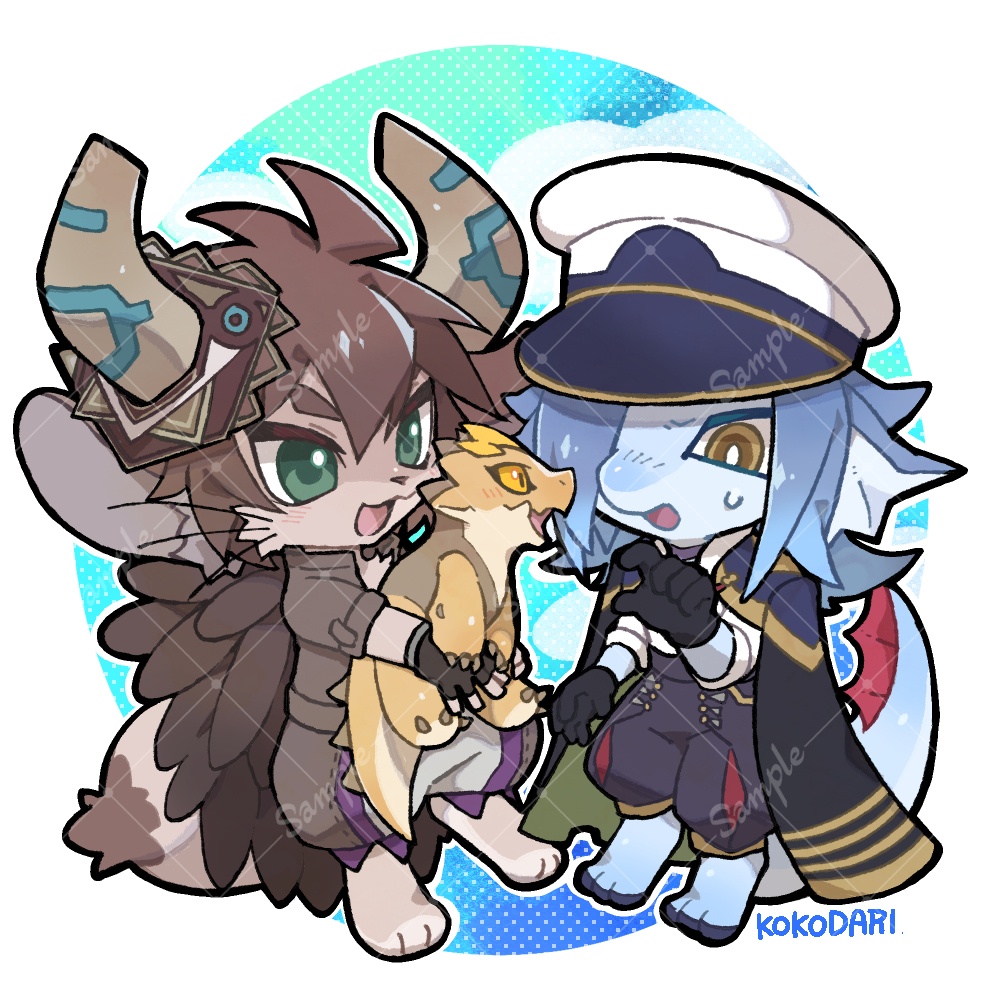 ビート＆レクス＆ヘルマー　アクリルキーホルダー