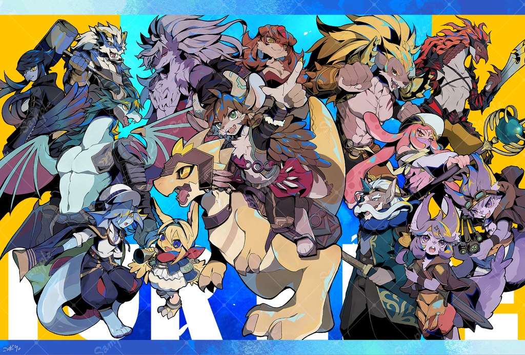 空牙団全員集合！アクリルフォトパネル