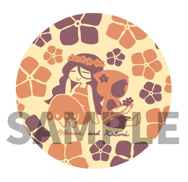 ハナエさんとカブリくん缶ミラー