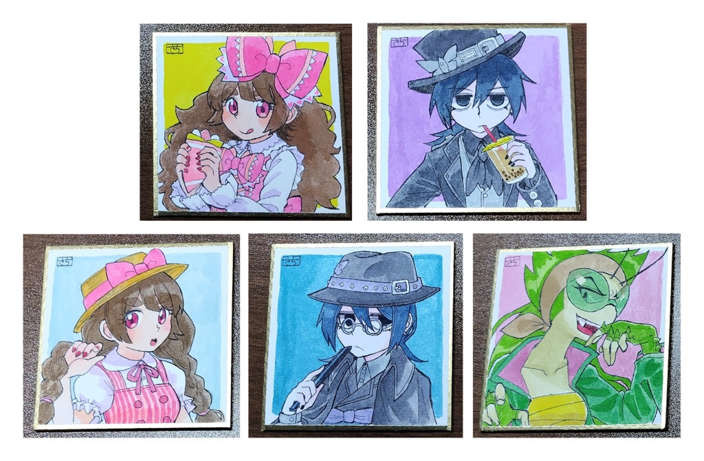 豆色紙（原画）