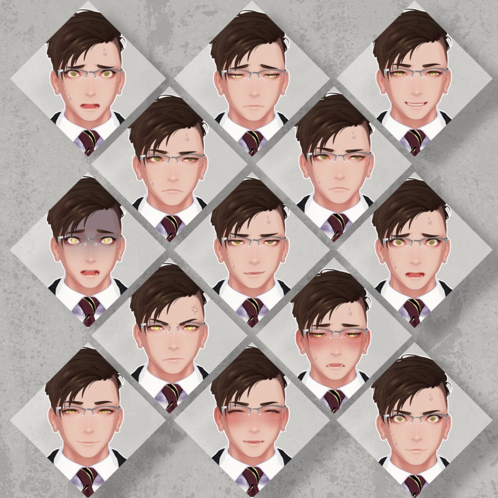 オリジナル3Dモデル『社畜の連成さん』【衣装単体販売あり】