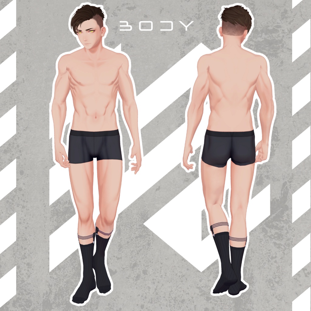 オリジナル3Dモデル『社畜の連成さん』【衣装単体販売あり】