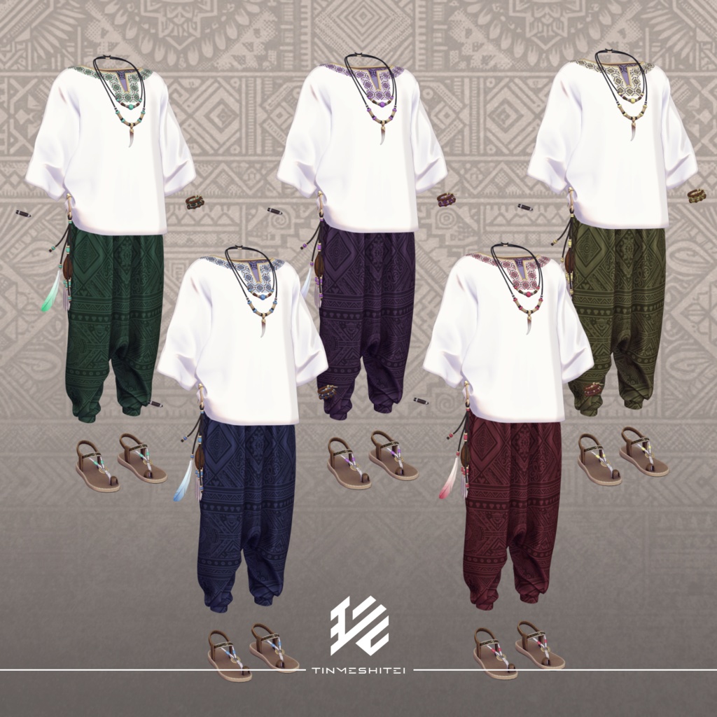 珍飯亭共通素体『エスニック風夏服』