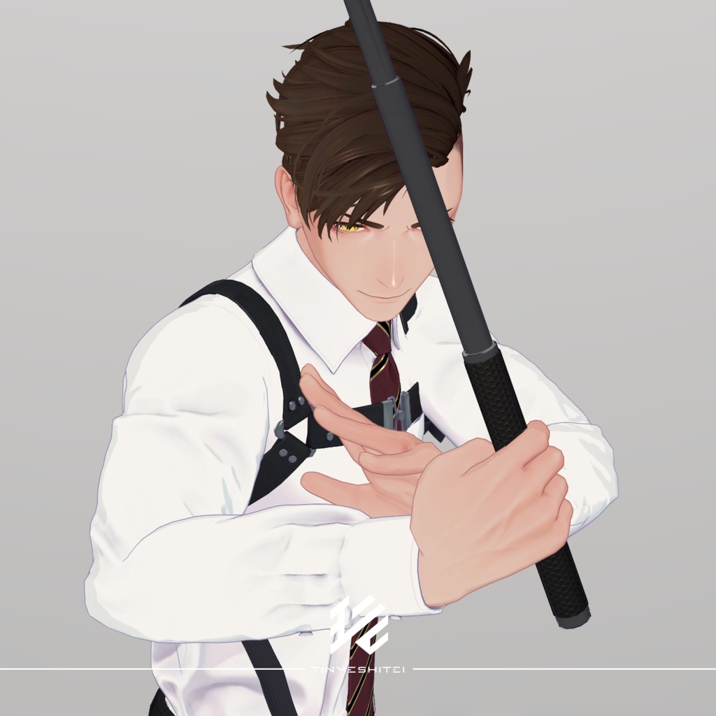 珍飯亭共通素体『ハーネス&特殊警棒』