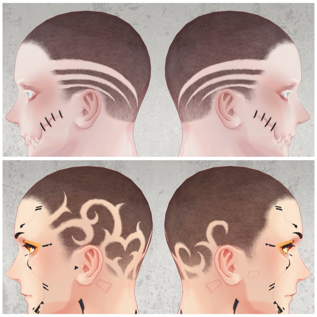 【2000フォロワー記念無料配布】珍飯亭共通素体『バリアート_TextureSet』