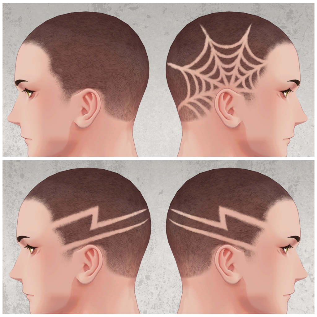 【2000フォロワー記念無料配布】珍飯亭共通素体『バリアート_TextureSet』