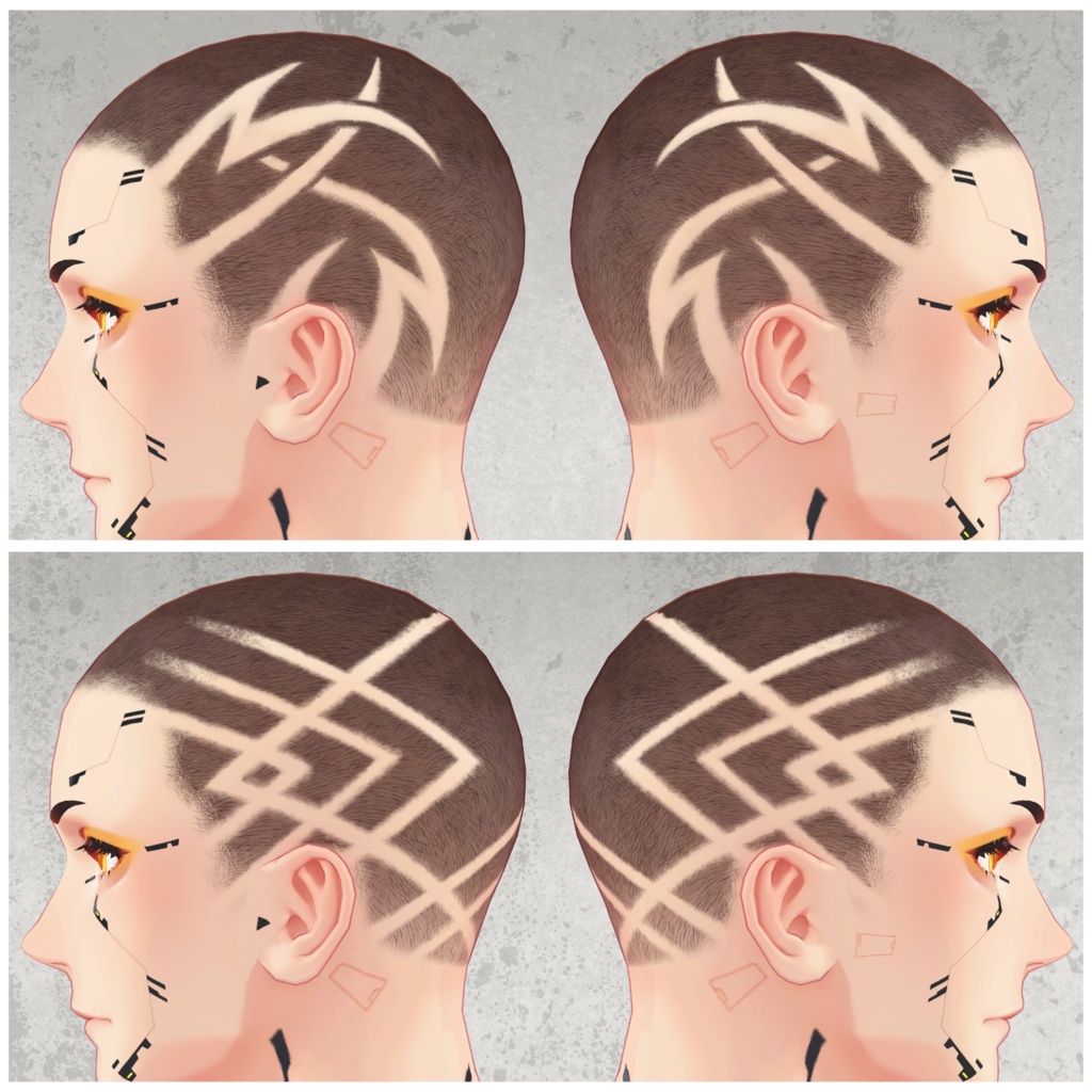 【2000フォロワー記念無料配布】珍飯亭共通素体『バリアート_TextureSet』