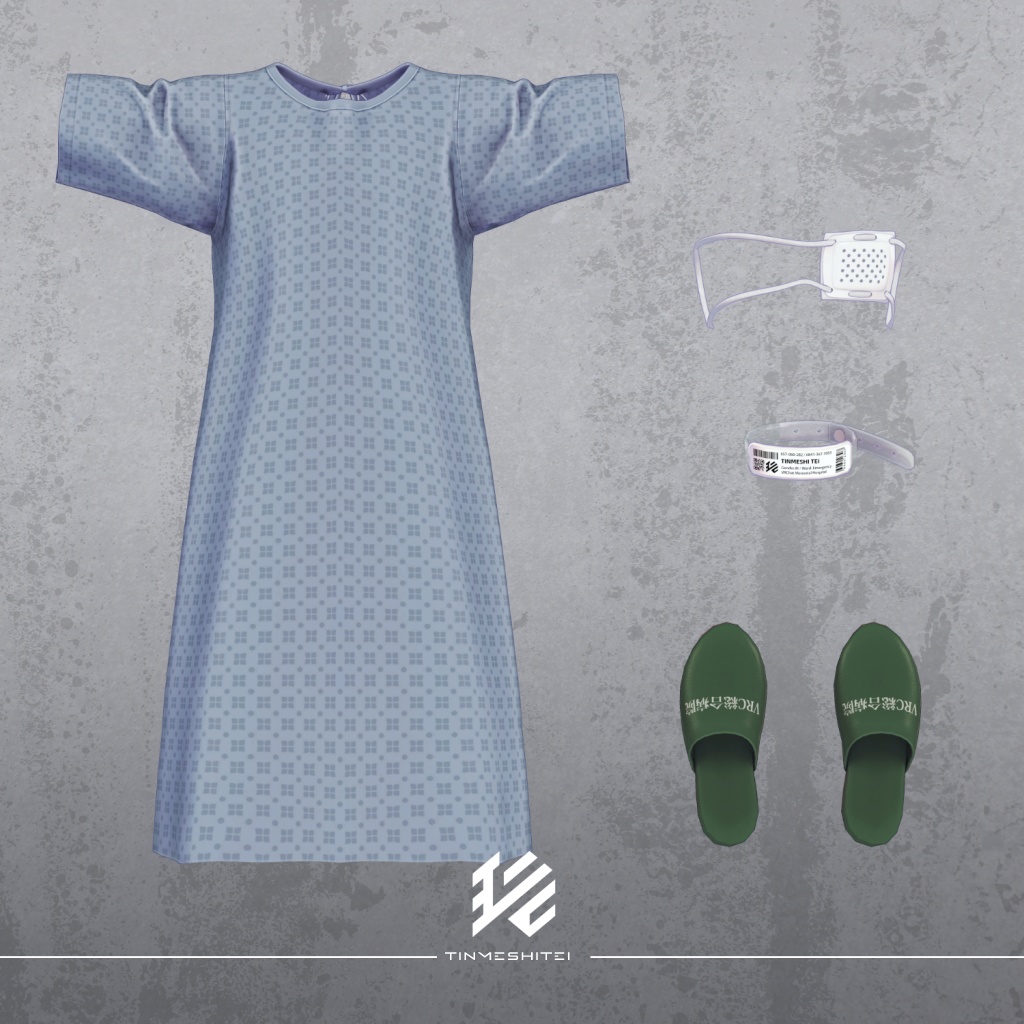 珍飯亭共通素体『病衣/HospitalGownSet』