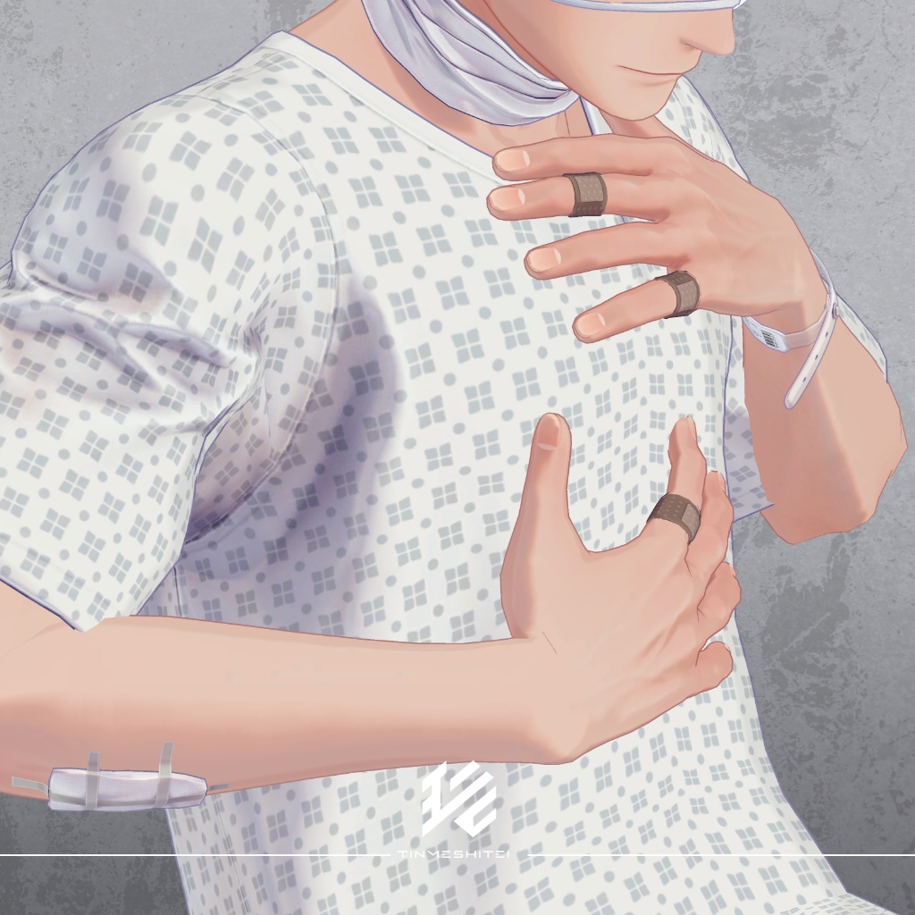 珍飯亭共通素体『病衣/HospitalGownSet』