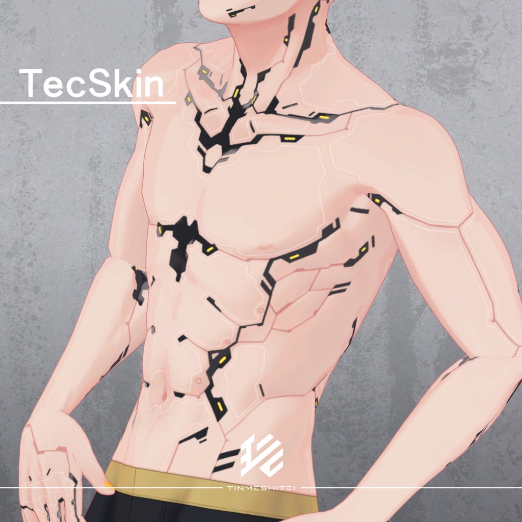 【5000フォロワー記念無料配布】珍飯亭共通素体『スキンパック』