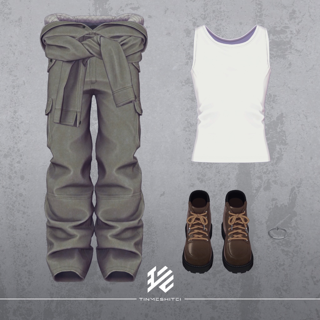 珍飯亭共通素体『腰巻きツナギ』