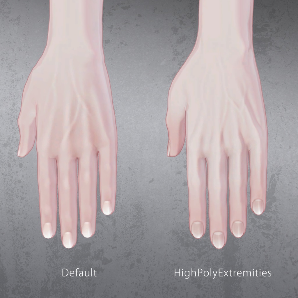 珍飯亭共通素体『ハイポリ手足』
