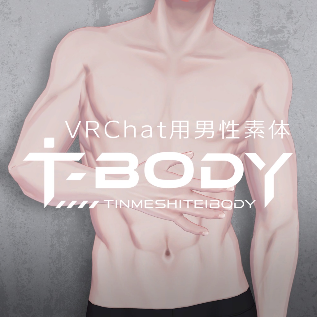 VRChat用男性素体『T-BODY/珍飯亭共通素体』