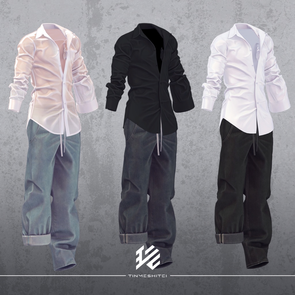 珍飯亭共通素体『濡れYシャツセット』